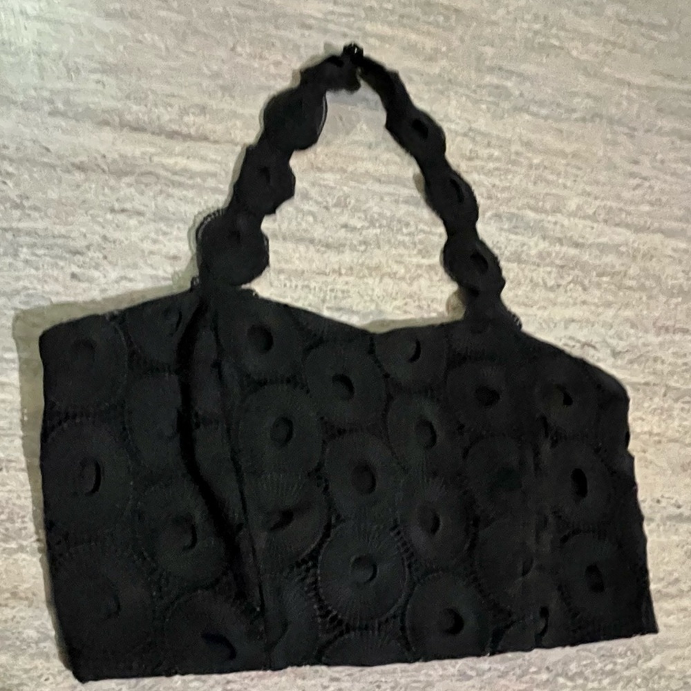 House of three crop top halter top
